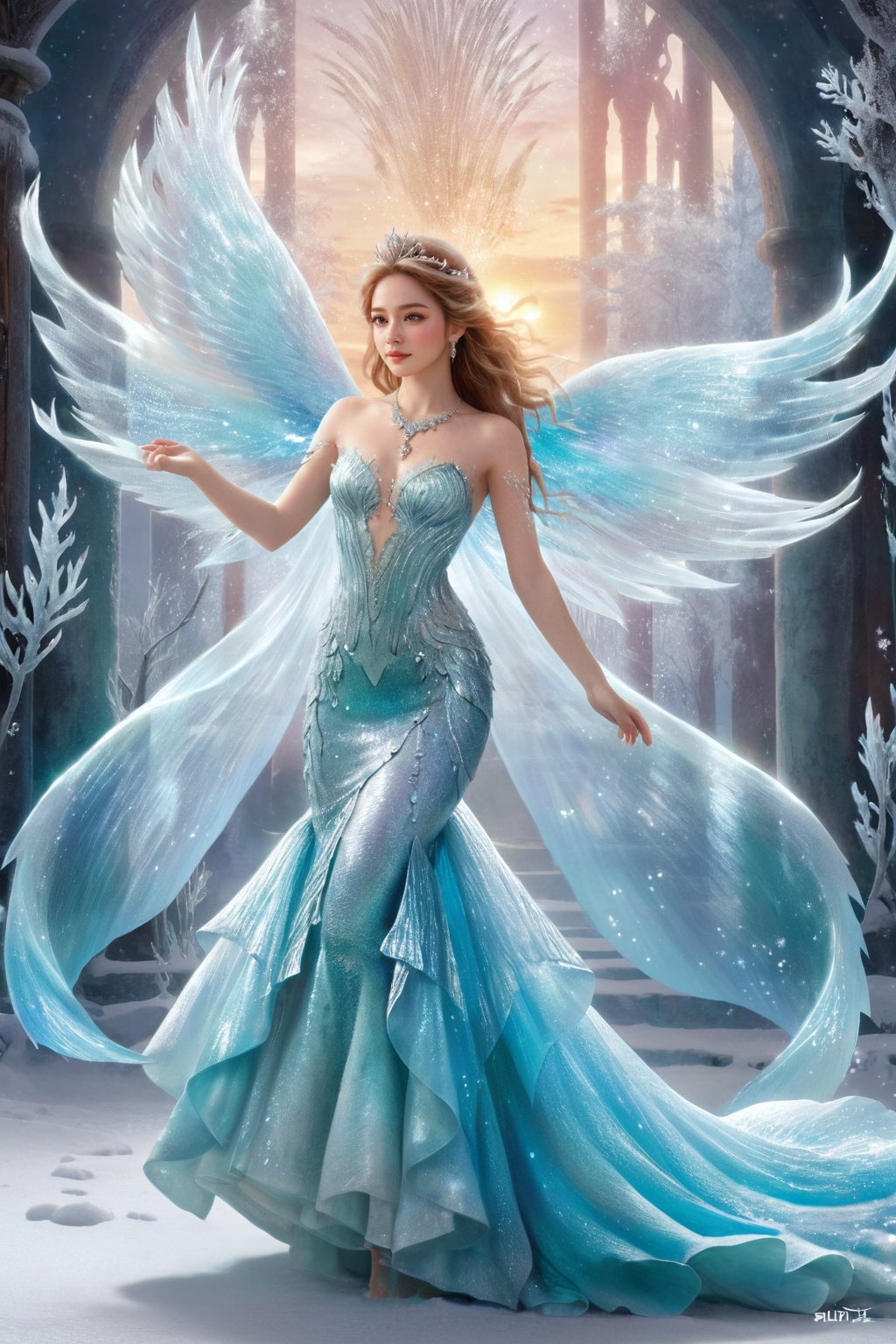 Snow_Angel,  Frozen,  ((The Mermaid)) on Tensor.Art