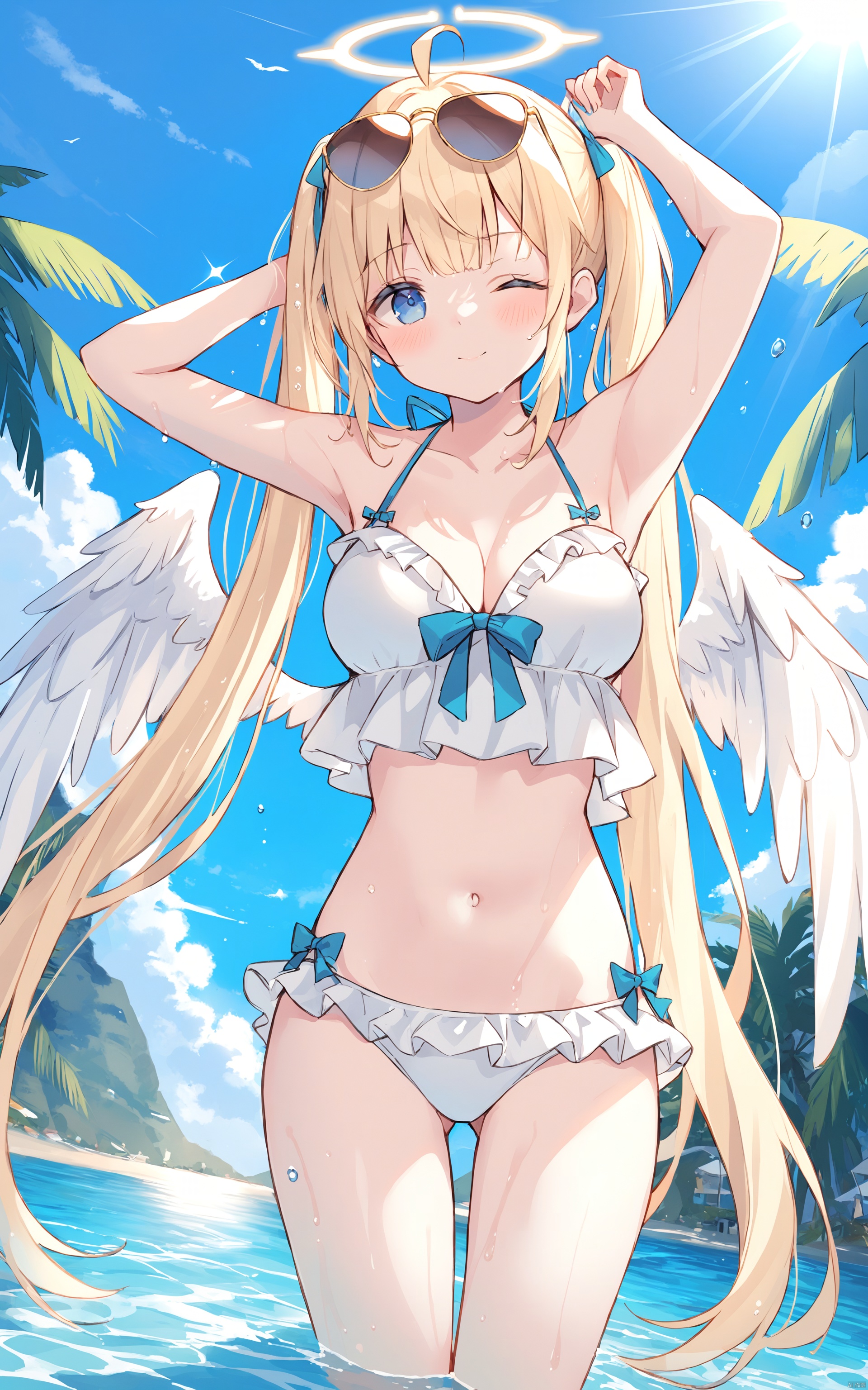 (best quality),  ((masterpiece))1girl,  bikini on Tensor.Art