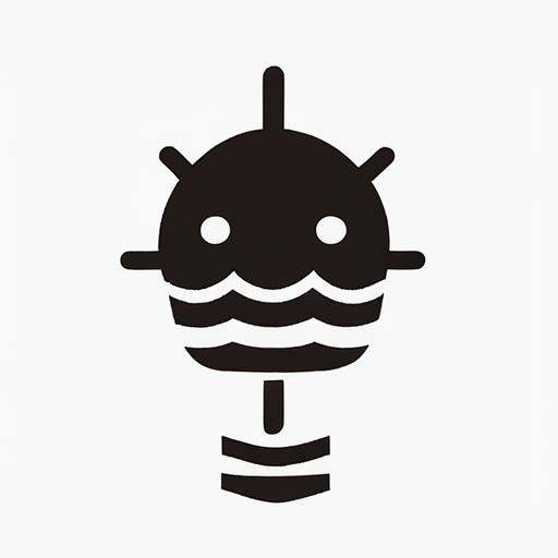 <lora:gmic_bptbv1-000014:1>,93icon\(93ic1\),black and white image of a round submarine in the water,white background and a black and white image of a submarine,solo,simple background,white background,monochrome,no humans,