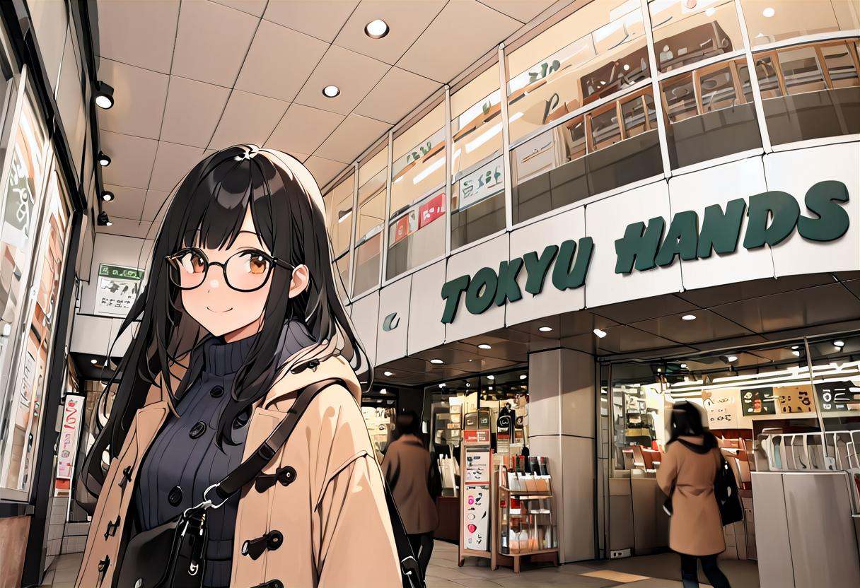 1girl,  solo,  glasses on Tensor.Art