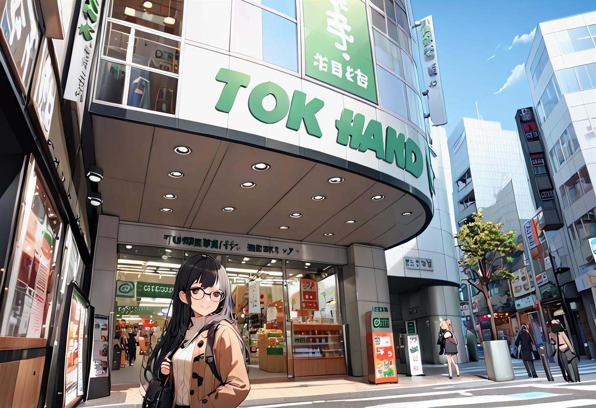 1girl,  solo,  glasses on Tensor.Art