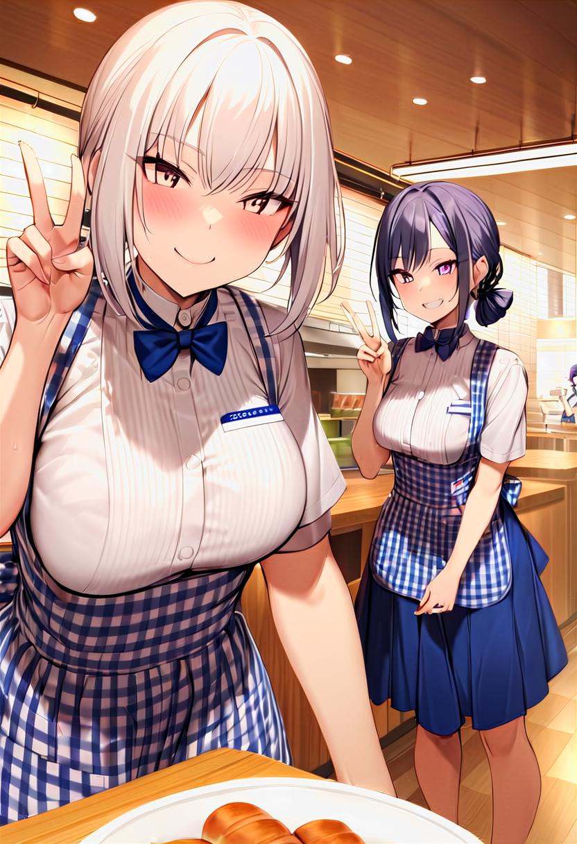 multiple girls,  2girls,  v on Tensor.Art