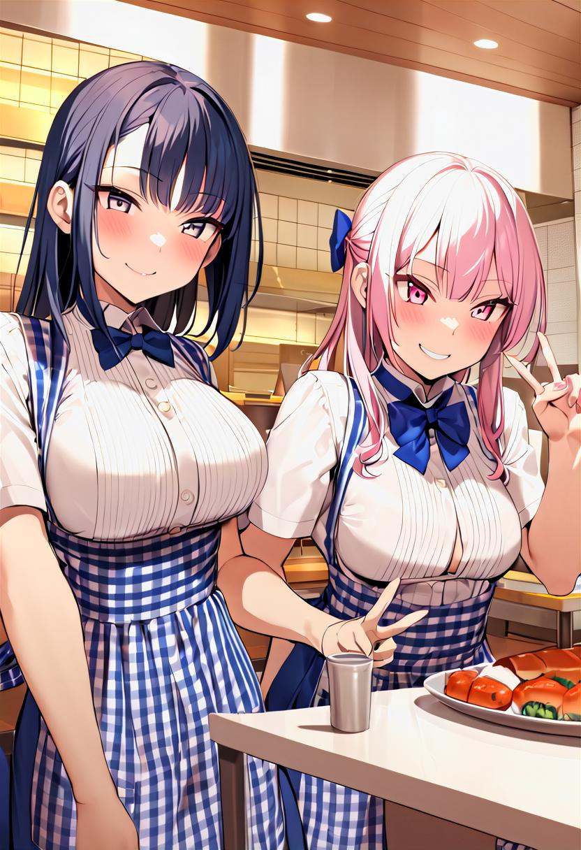 multiple girls,  2girls,  v on Tensor.Art