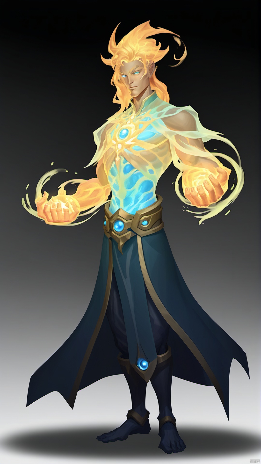 An entity composed of pure energy. Aether is a supernatural being that does not have a defined gender or physical form, but exists as pure energy. His appearance seemed to be a swirl of shining soft light, exuding a mysterious and powerful air. Aether's energy form can be changed at will, from soft light to hot fire, showing his variety and flexibility. His existence transcends the constraints of the physical world and has unlimited potential and power. The presence of Aether brings elements of the supernatural and energy to the game, in contrast to the traditional characters, adding a new experience of mystery and power to the game