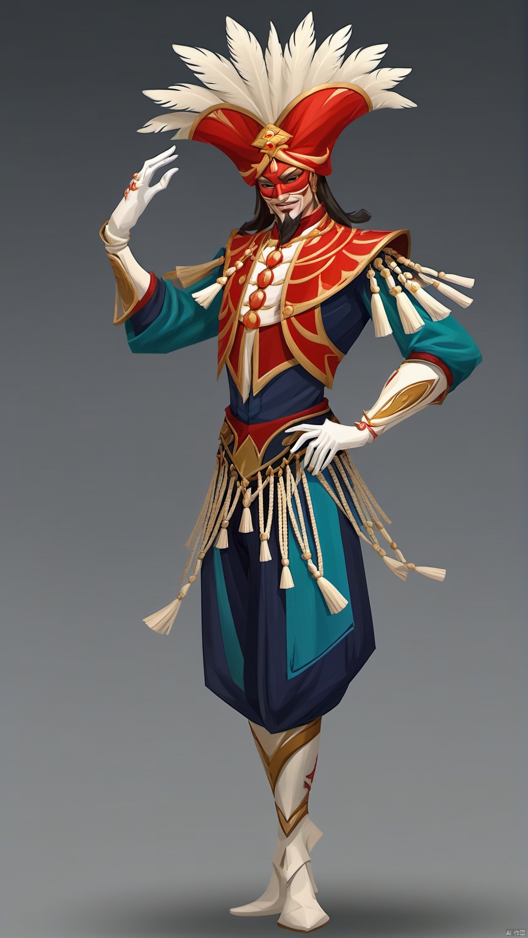 An excellent dancer, he shines on the stage with his elegant and charming movement. He wore a choreographed dance outfit, made of silk and tassels, that moved with his movements. His head wore a gorgeous dance hat, with a gorgeous mask, so that he was like a mysterious dancer on the stage. His face is always brimming with confidence and charisma, showing his confidence and charisma as a dancer. Adding artistic and cultural elements to the game contrasts with traditional characters, bringing a new perspective and experience to the game