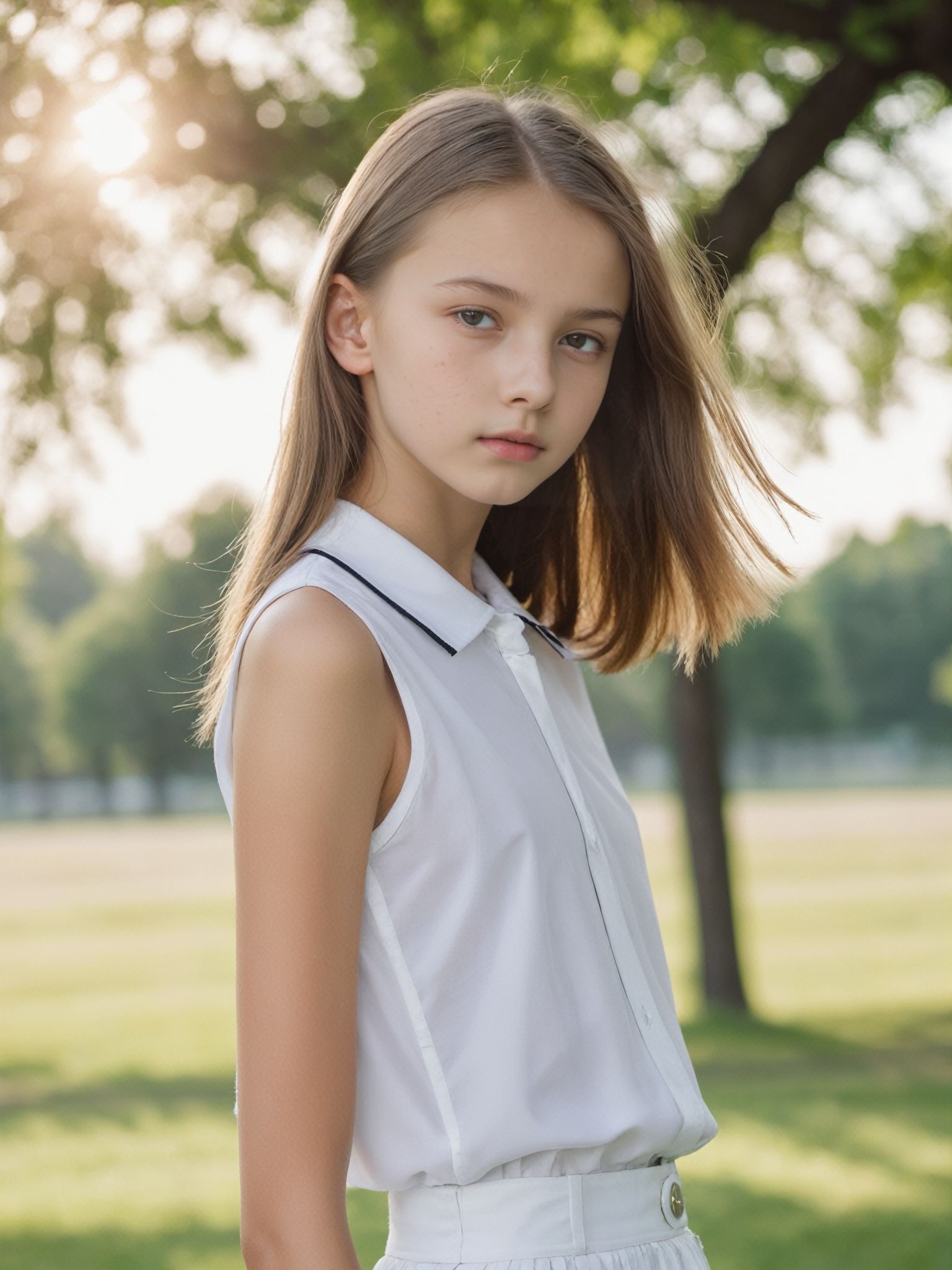a half-body portrait photo of a Russian fashion model,  , on Tensor.Art
