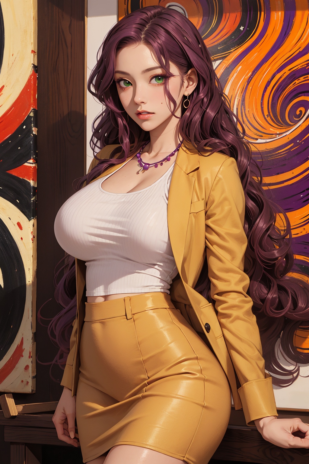 1girl,  milf,  solo on Tensor.Art