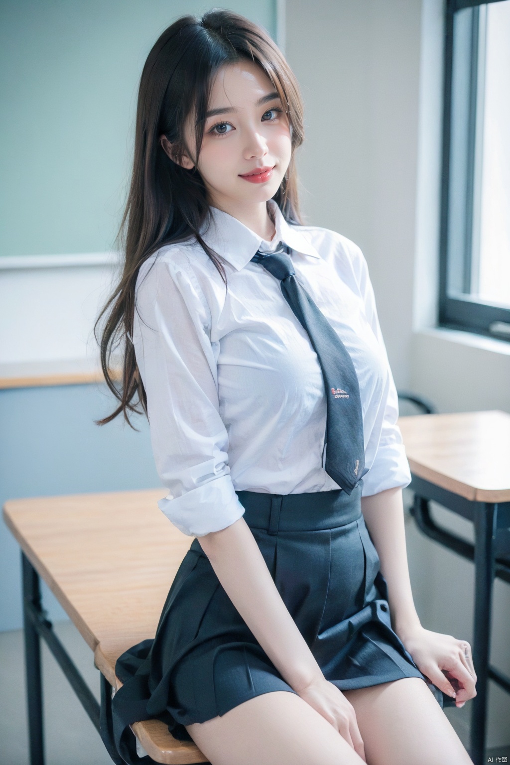  masterpiece,bestquality,realistic,8k,officialart,ultrahighres,school uniforms,1girl