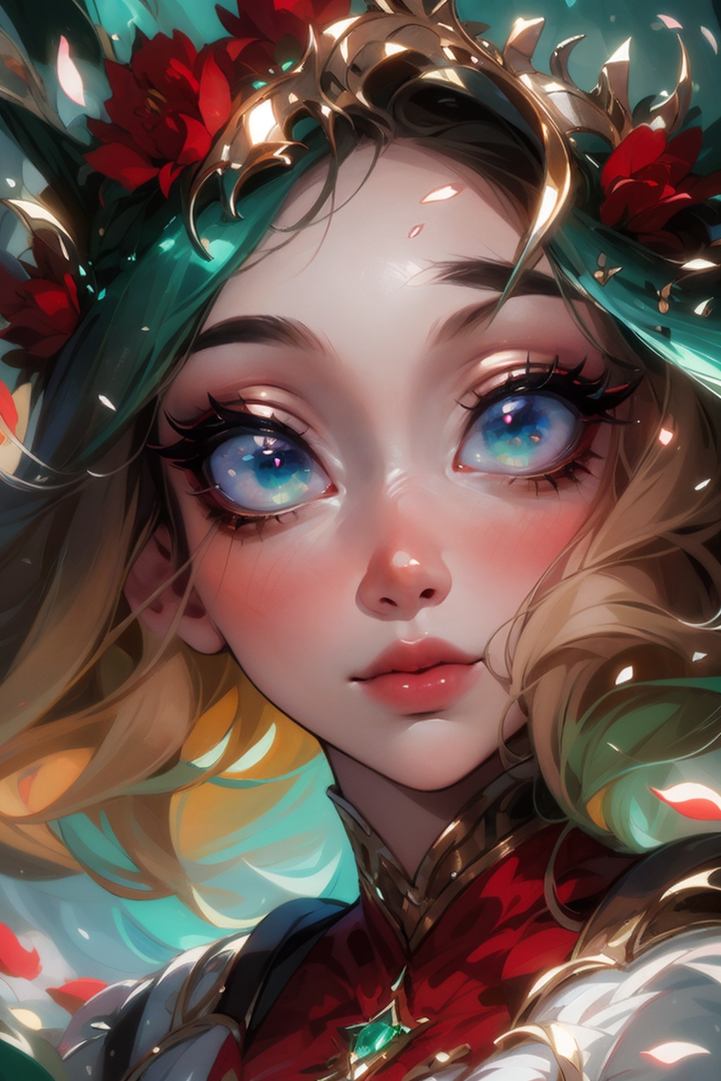 1 girl,  portrait,  close-up portrait on Tensor.Art