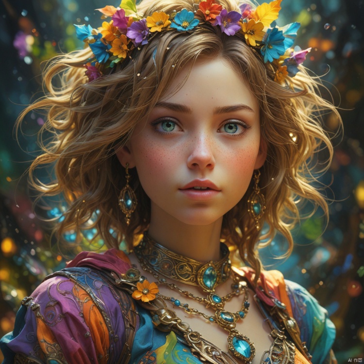 1girl,

magical radiance, Concept art,depth of fieldm, realistic, fractal, colorful, depth of field, vivid colors