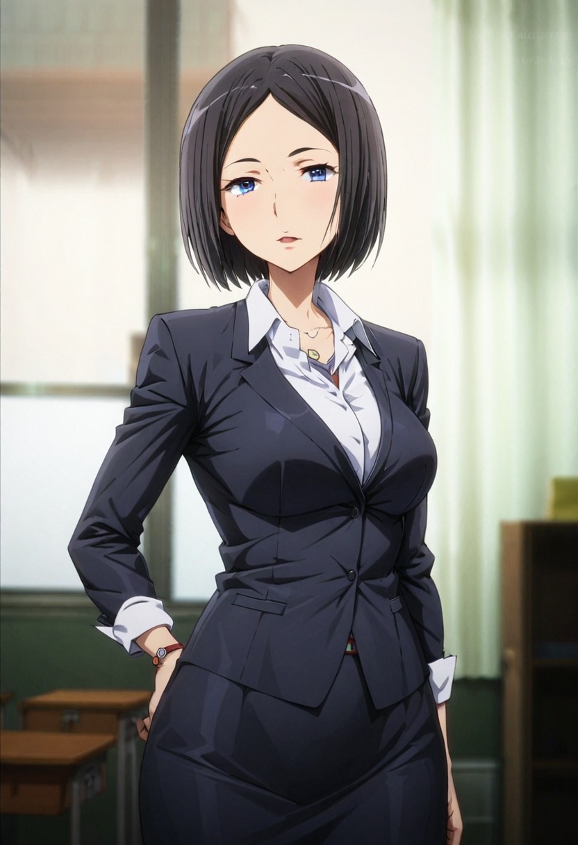 teacher ,  business suit ,  ( masterpiece on Tensor.Art