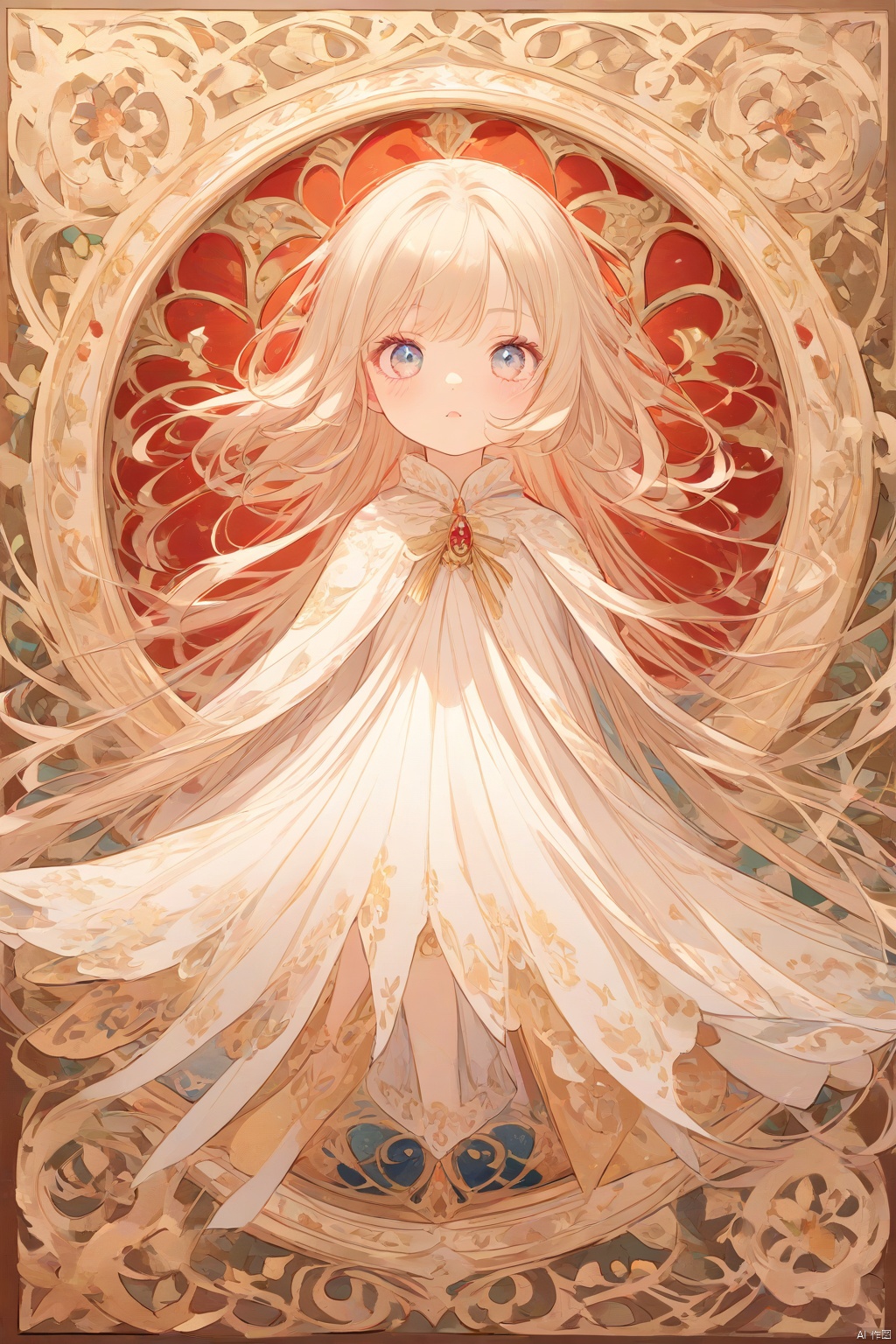 1girl, intricate detail borders