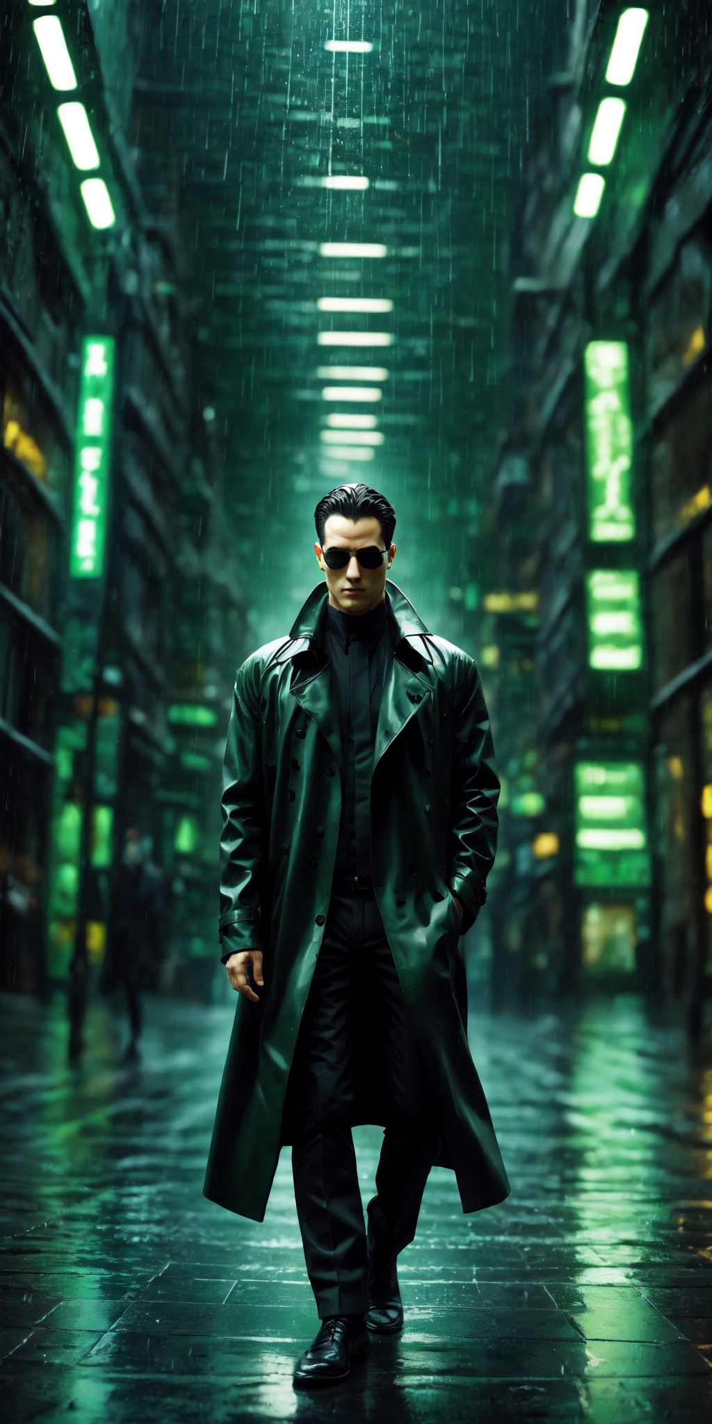 Matrix,  full body,  1 man on Tensor.Art