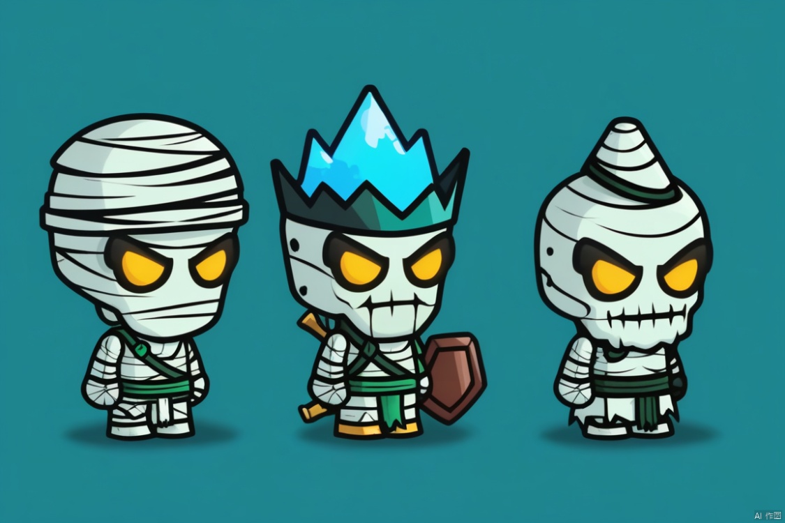 Three game characters, Ice mummy