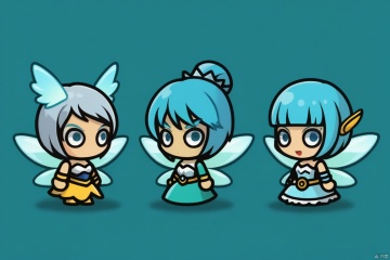 Three game characters, Ice fairy