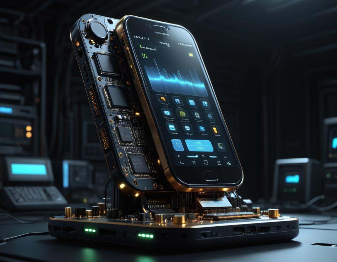 The most modern cell phone in the world. mboard artstyle. Product photography. on Tensor.Art