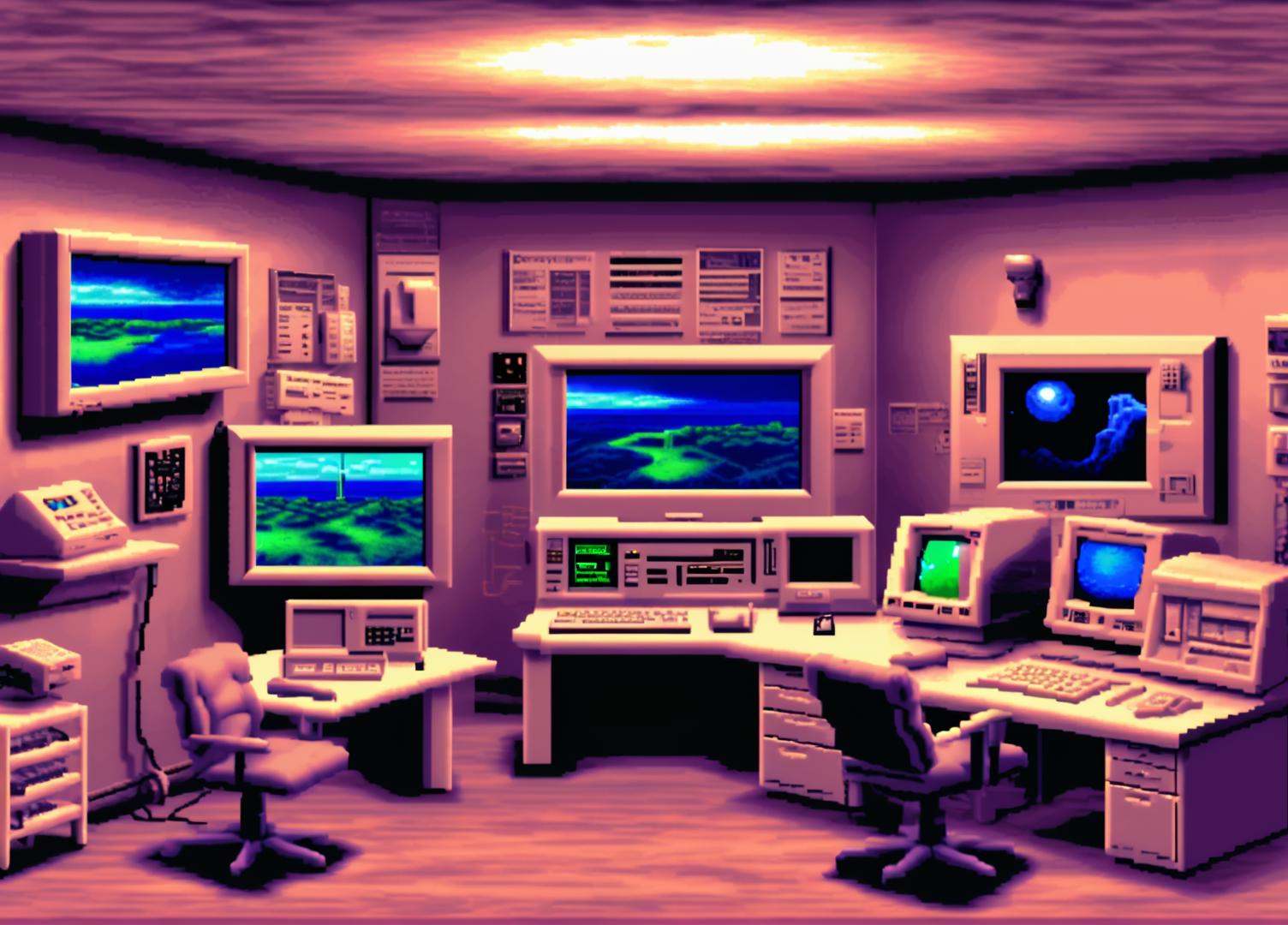 . lcas artstyle,  Control room on Tensor.Art