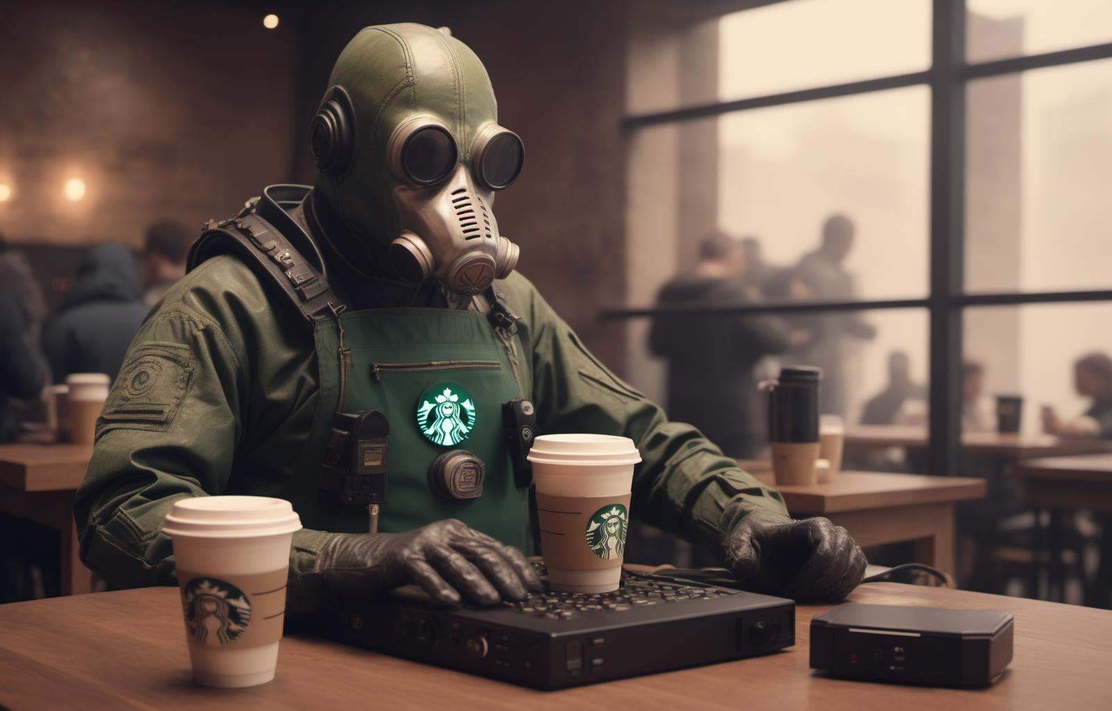 Starbucks coffee,  grbtw artstyle on Tensor.Art