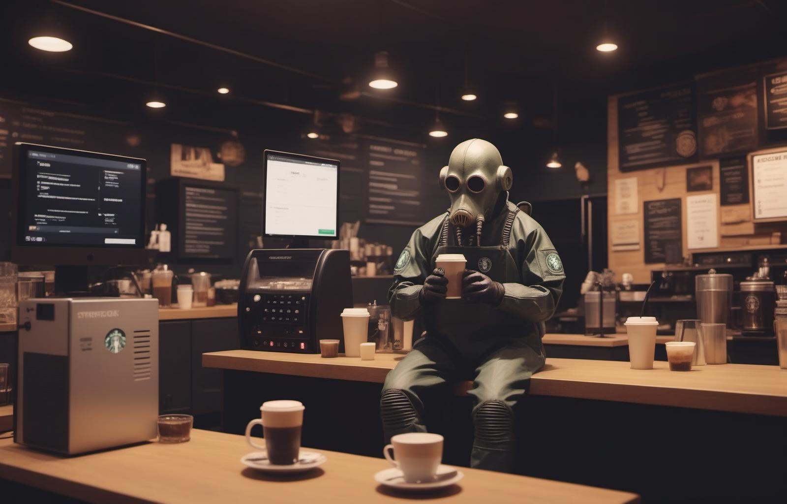 Starbucks coffee,  grbtw artstyle on Tensor.Art