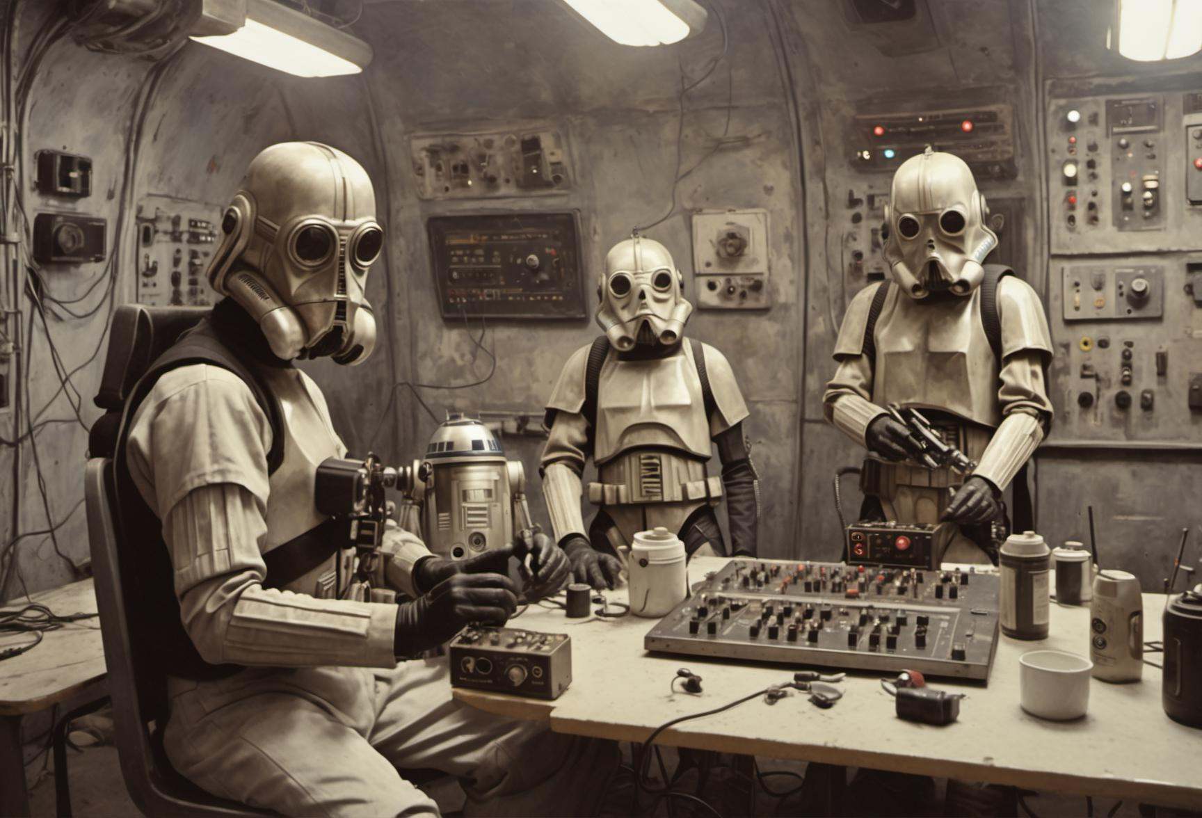 Star Wars,  Droid's Day Out,  Droids having a day of fun and adventure at an intergalactic amusement park on Tensor.Art