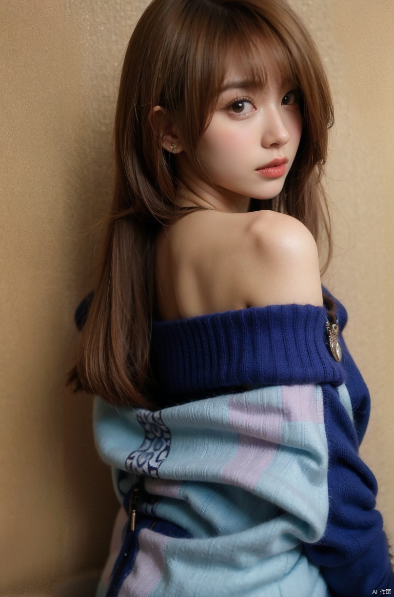 anime style,anime screen,1girl, solo, purple eyes, long hair, white background, looking at viewer, jewelry, simple background, earrings, blush, white hair, bangs, braid, upper body, bare shoulders, looking back, parted lips, off shoulder, hair ornament, ribbon, long sleeves, shirt, dress, , white shirt, frills,(butterfly),sunyunzhu
