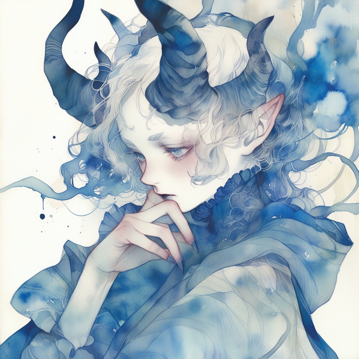 1girl,  solo,  pointy ears on Tensor.Art