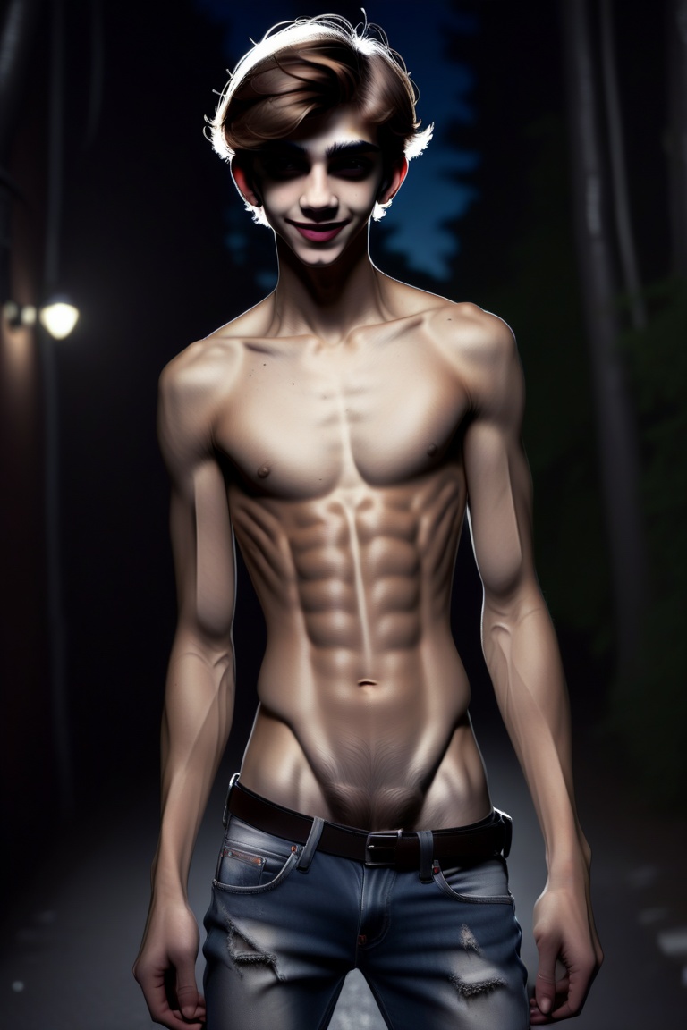 Full body dark art by mooncryptowow A {photorealistic} candid still with film grain,  color-grading,  atmospheric lighting...