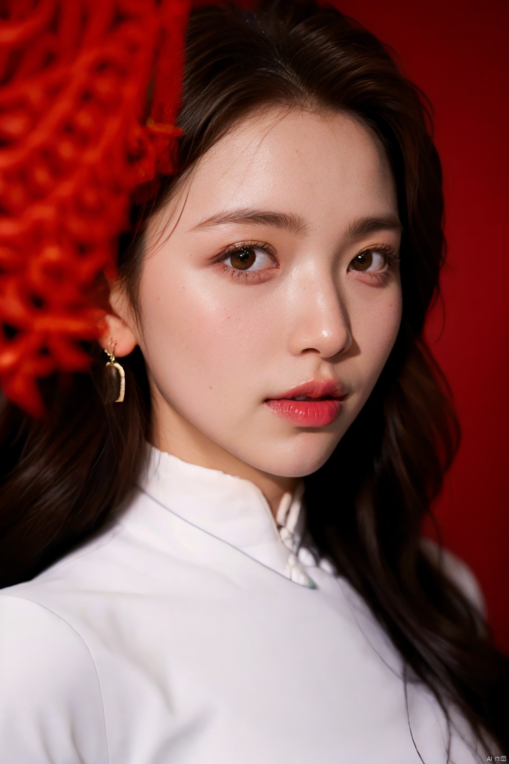 (1girl:1.3),(best quality, masterpiece, ultra-high resolution, 4K, HDR, UHD, 64K, official art), (photorealistic:1.3), (realistic:1.3), depth of field, (portrait:1.3),(sfw:1.4),, qipao