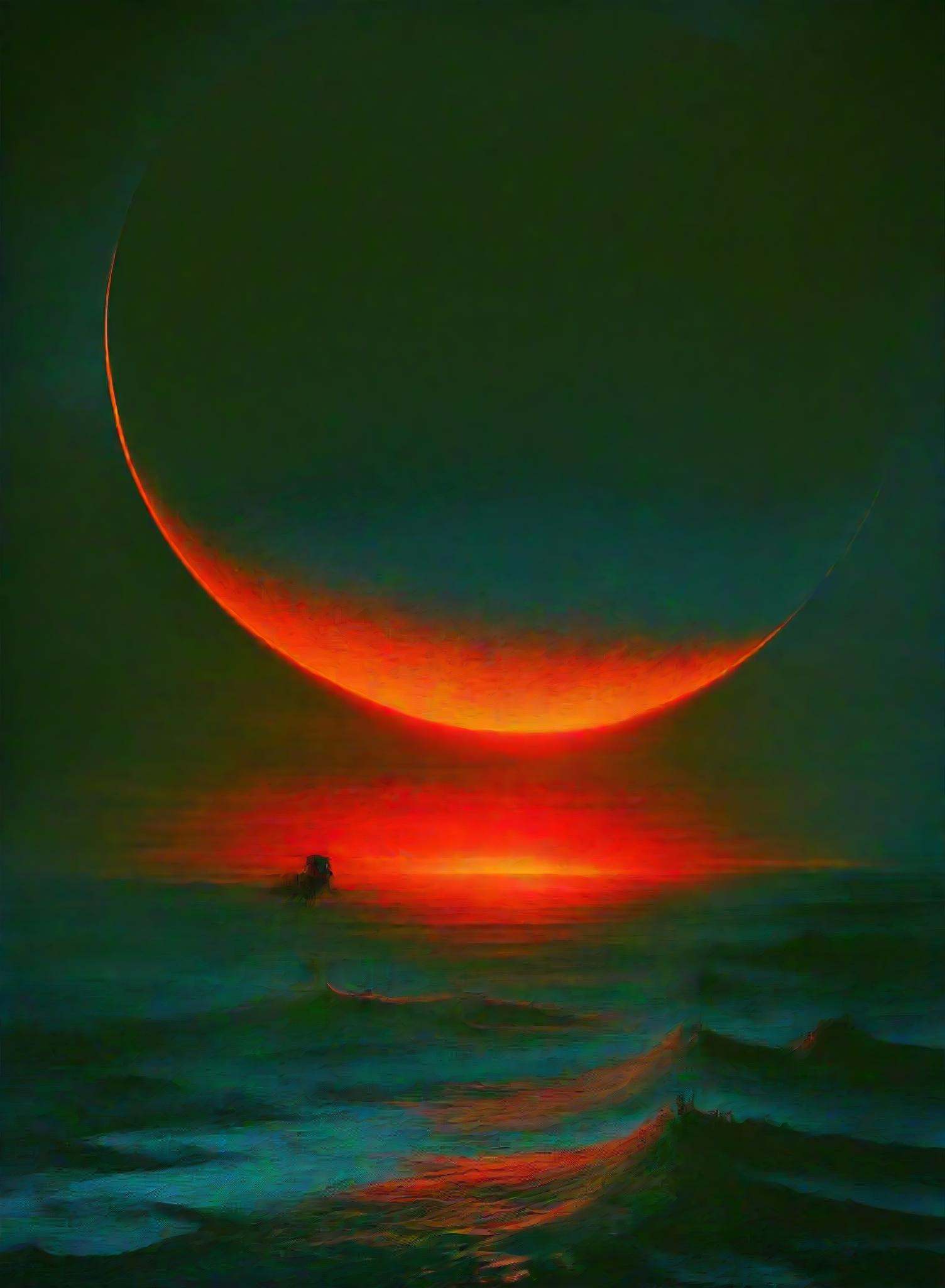 eclipse,  outdoors,  sky on Tensor.Art