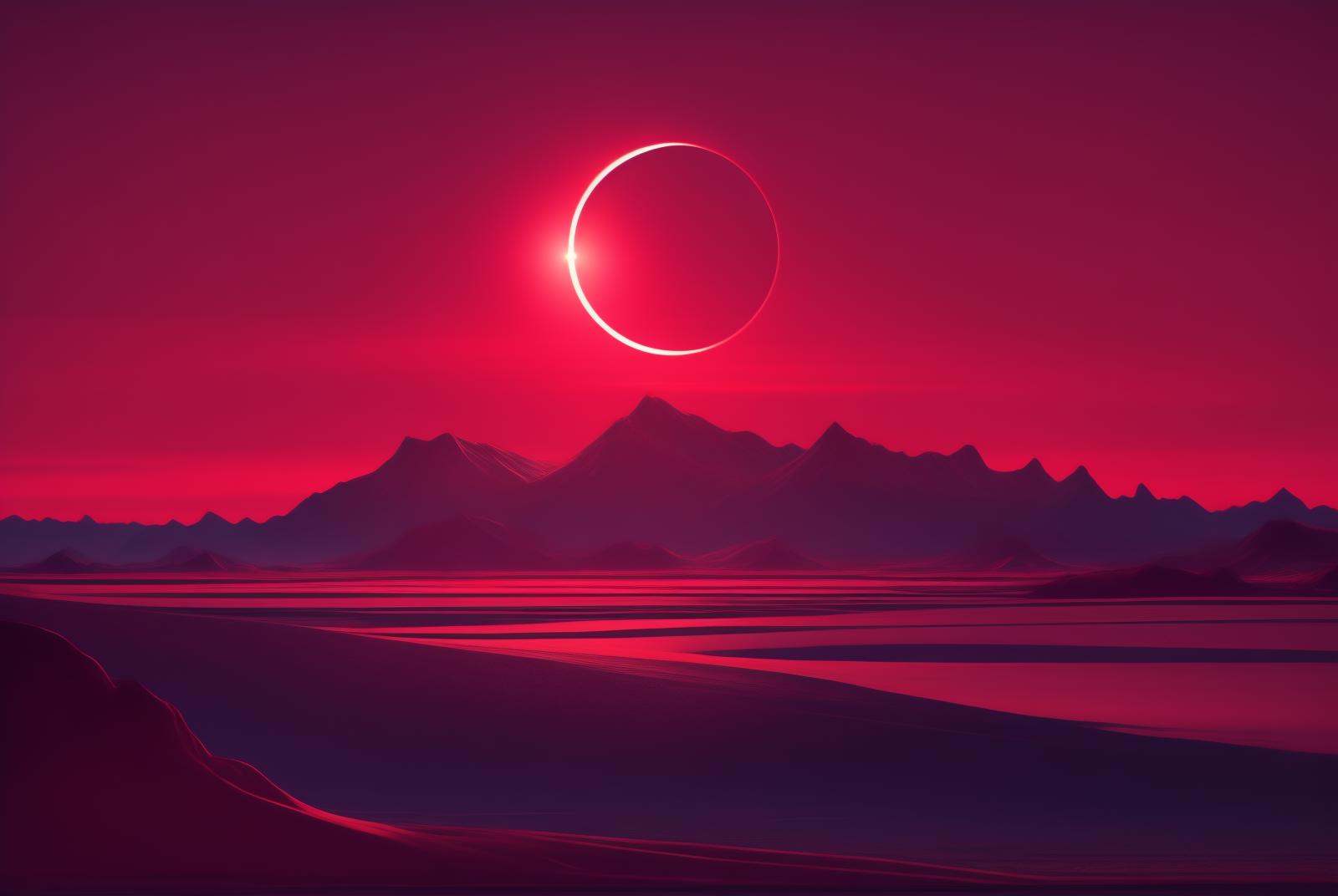 eclipse,  outdoors,  sky on Tensor.Art