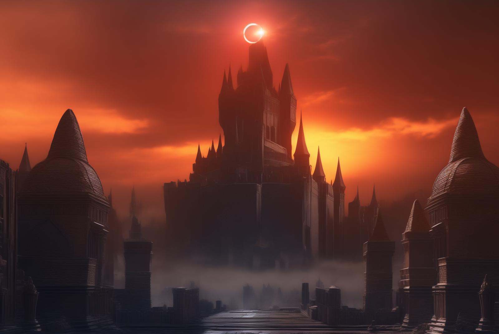 eclipse,  outdoors,  sky on Tensor.Art
