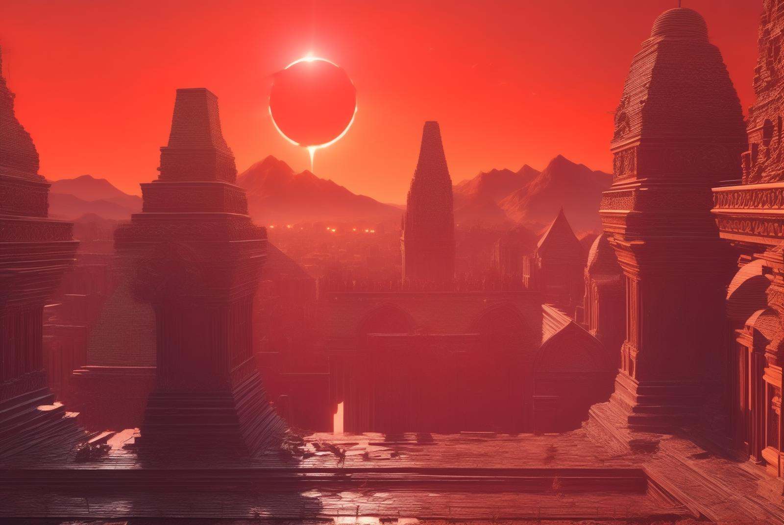 eclipse,  outdoors,  sky on Tensor.Art