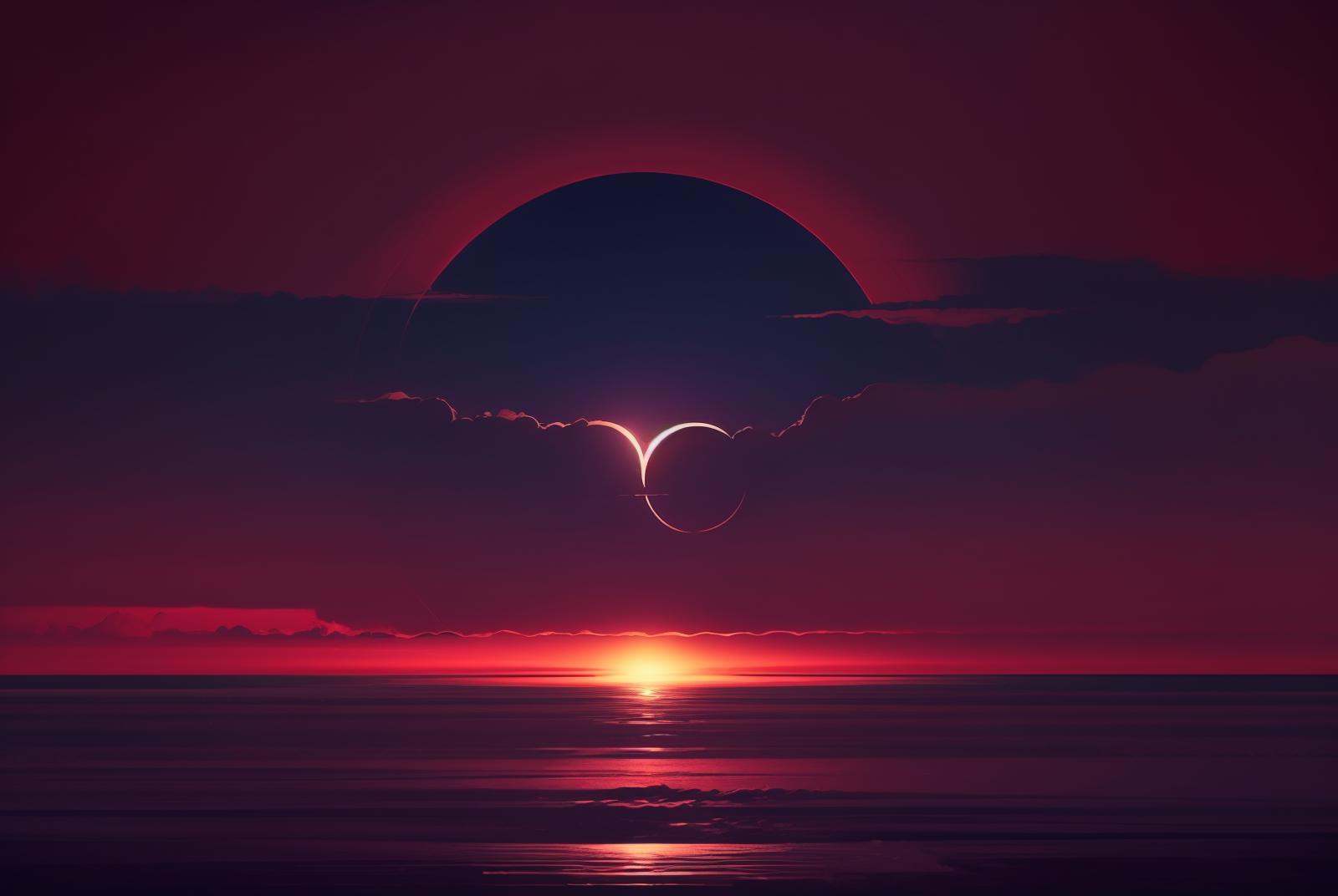eclipse,  outdoors,  sky on Tensor.Art