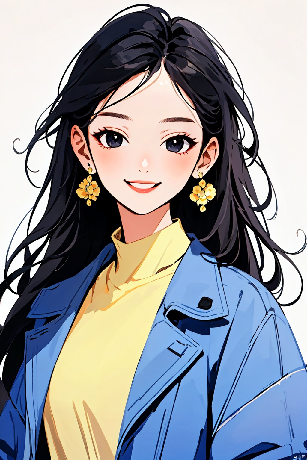 blooming cheer cartoon style,  1girl,  solo on Tensor.Art