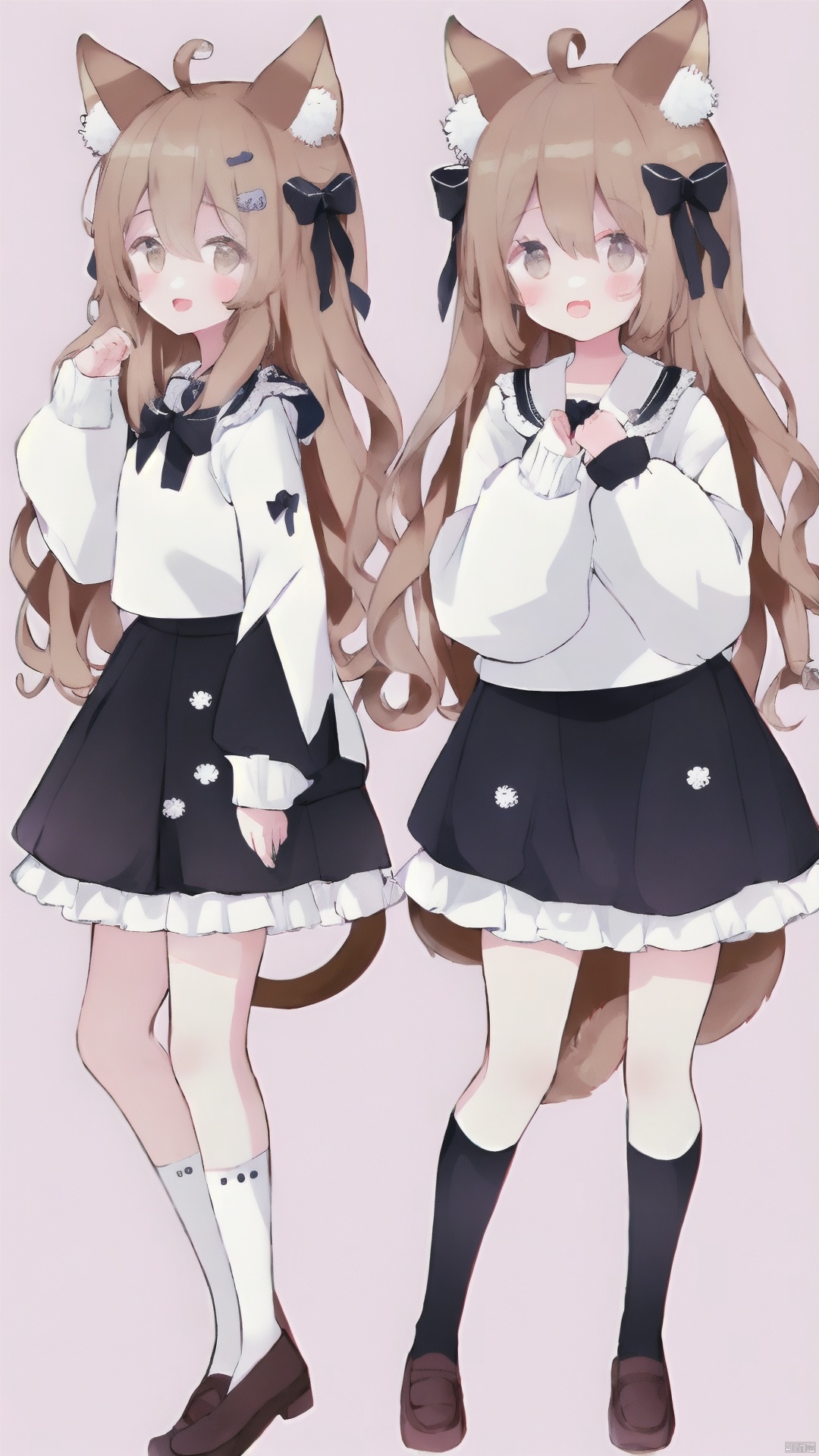1girl,  white skirt,  multiple views by 辰星` on Tensor.Art