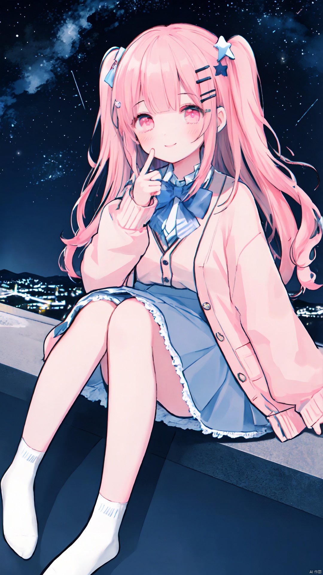 1girl,  star \(sky\),  solo on Tensor.Art