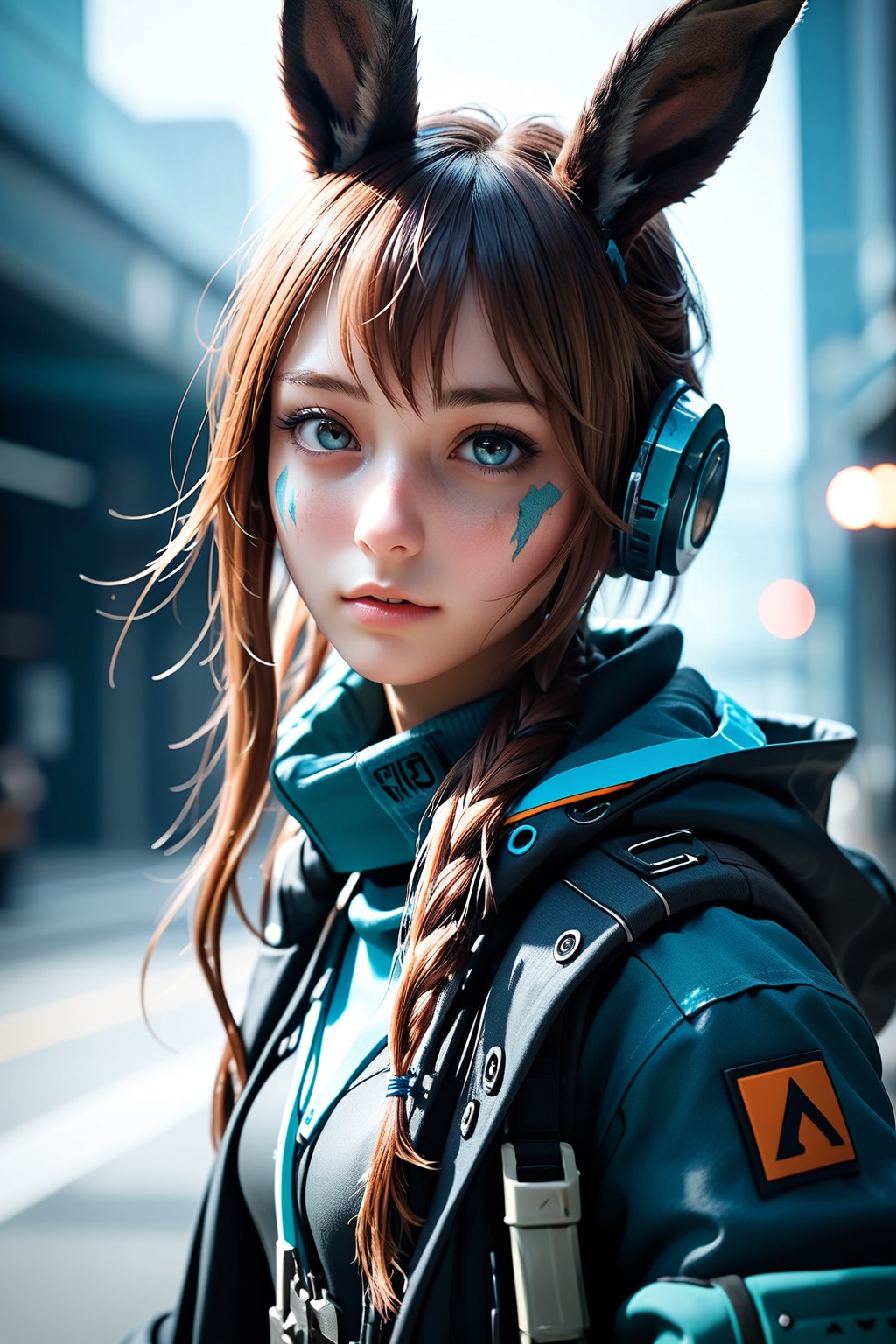 1girl,  amiya \(arknights\),  arknights on Tensor.Art