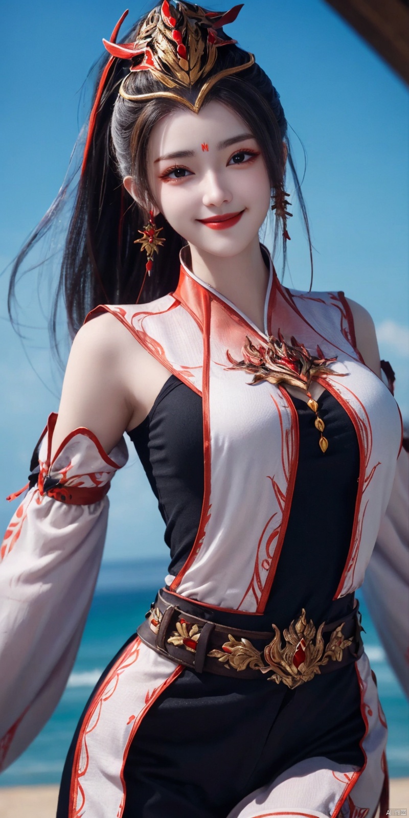  best quality, masterpiece, cowboy_shot,(Good structure), DSLR Quality,Depth of field,kind smile,looking_at_viewer,Dynamic pose, 
1girl,jiujiu