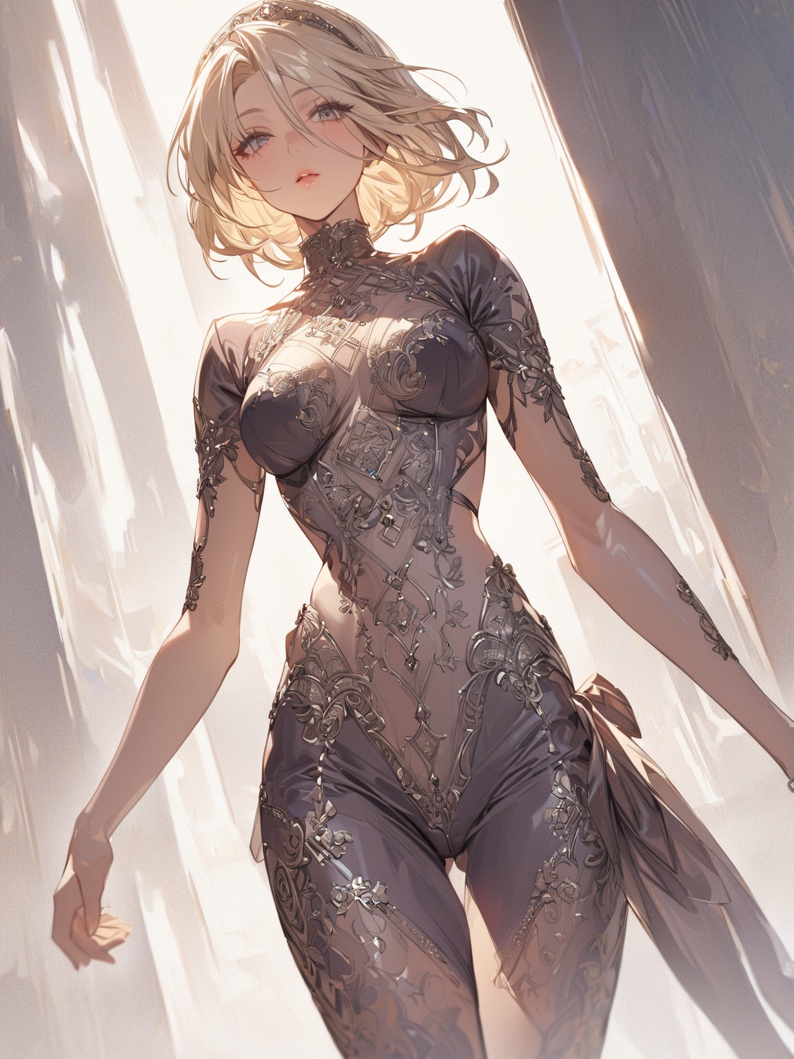 //Quality, (masterpiece), best quality, ultra-high resolution, ultra-high definition, highres, intricate, intricate details, absurdres, highly detailed, finely detailed, ultra-detailed, ultra-high texture quality, natural lighting, natural shadow, dramatic shading, dramatic lighting, vivid colour, perfect anatomy, 
//Character, solo1girl,
//Fashion, 
//Background, simple background, 
//Others, ,albedo \(overlord\)