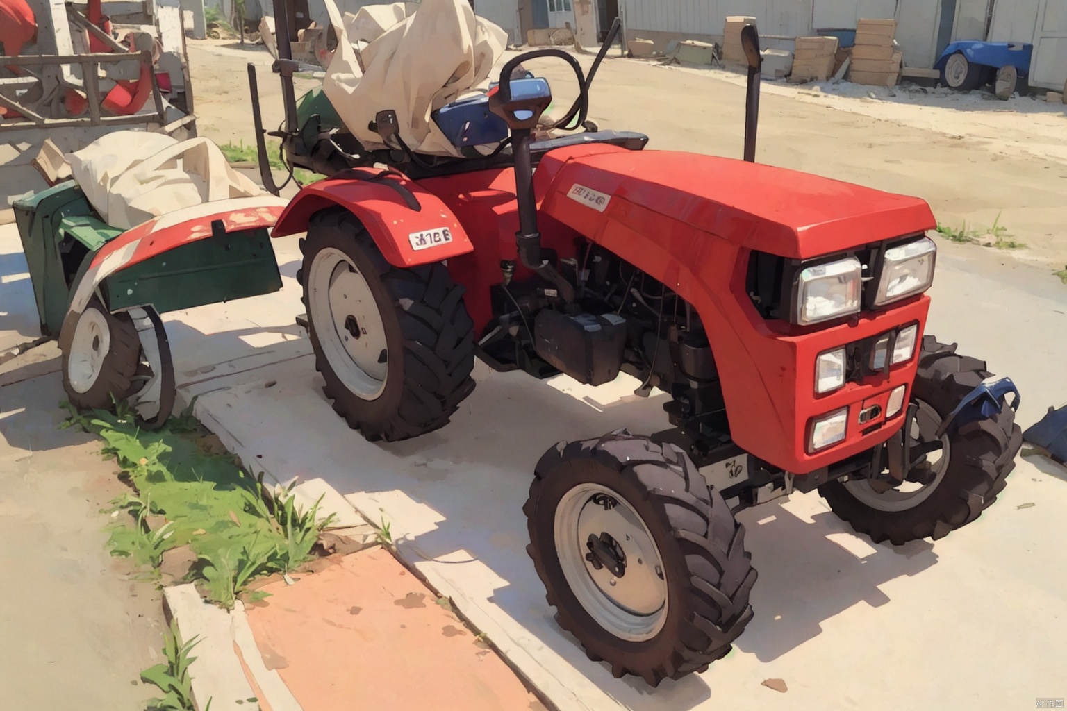  Bestquality,8k,(((masterpiece))),((bestquality)), tractor