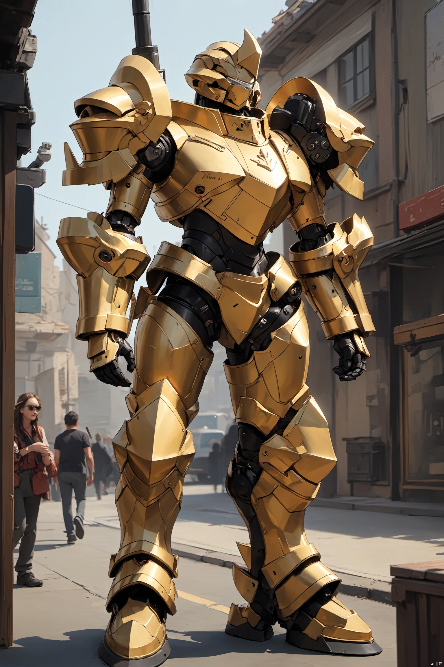  absurdres,incredibly absurdres,reality,realistic,full_shot, Armor_Partial mech