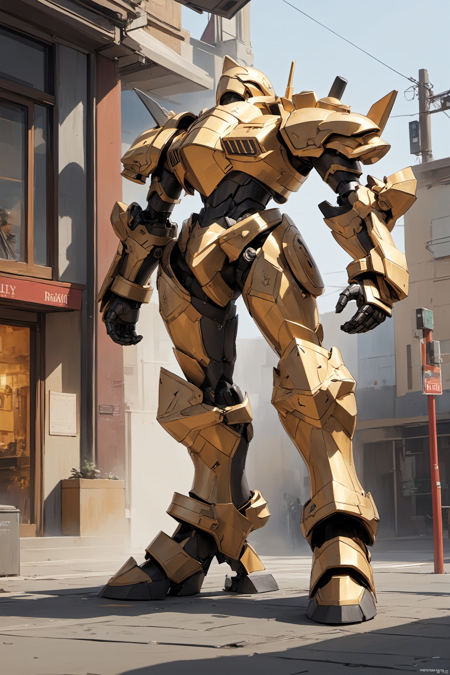  absurdres,incredibly absurdres,reality,realistic,full_shot, Armor_Partial mech