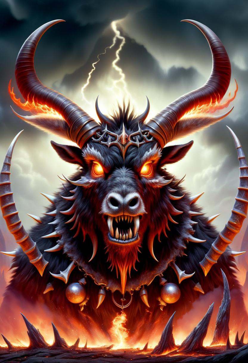 DonMD347hM374lXL minotaur,  mythical mammalian creature,  hybrid creature by DonMischo on Tensor.Art