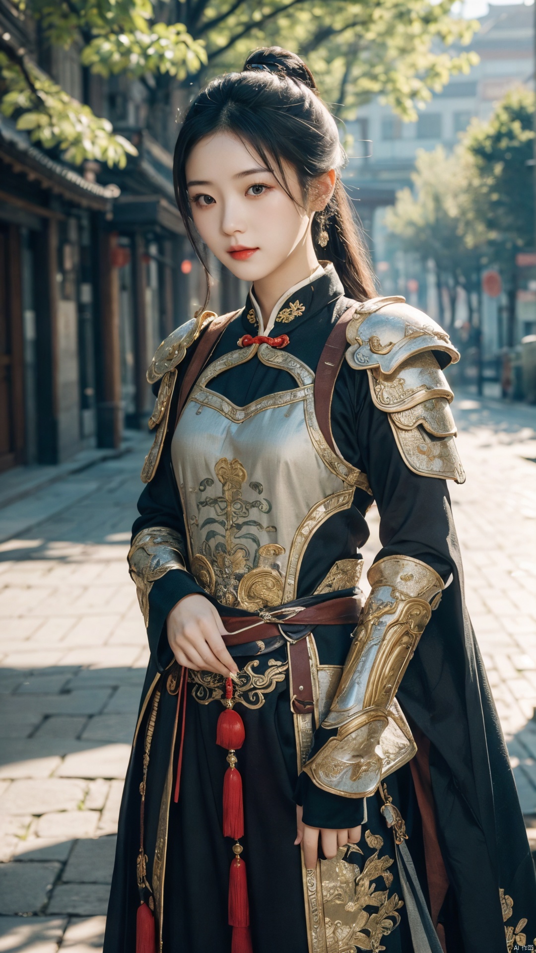  masterpiece,best quality,1girl,chinese girl, chinese armor,,outdoors,
(super fucking cool:1.1)