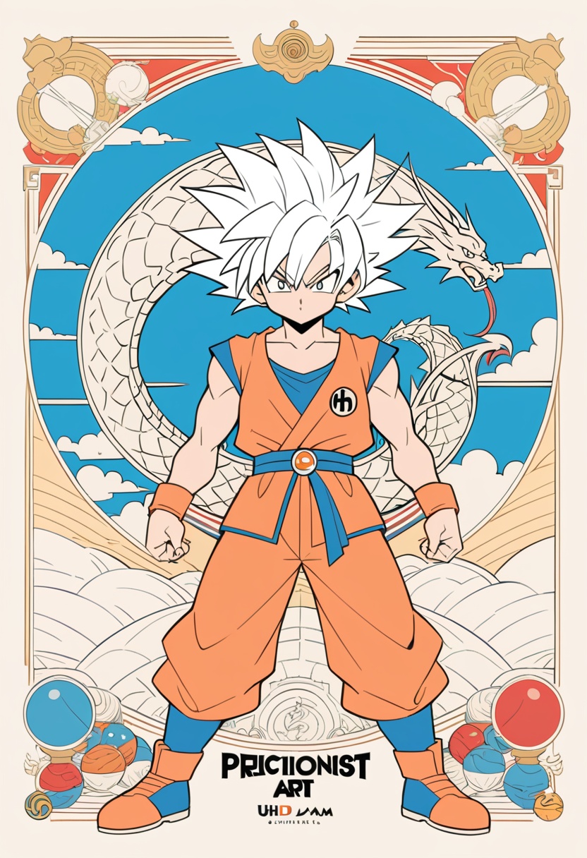 goku,  in the style of Akira Toriyama,  dragon ball theme on Tensor.Art
