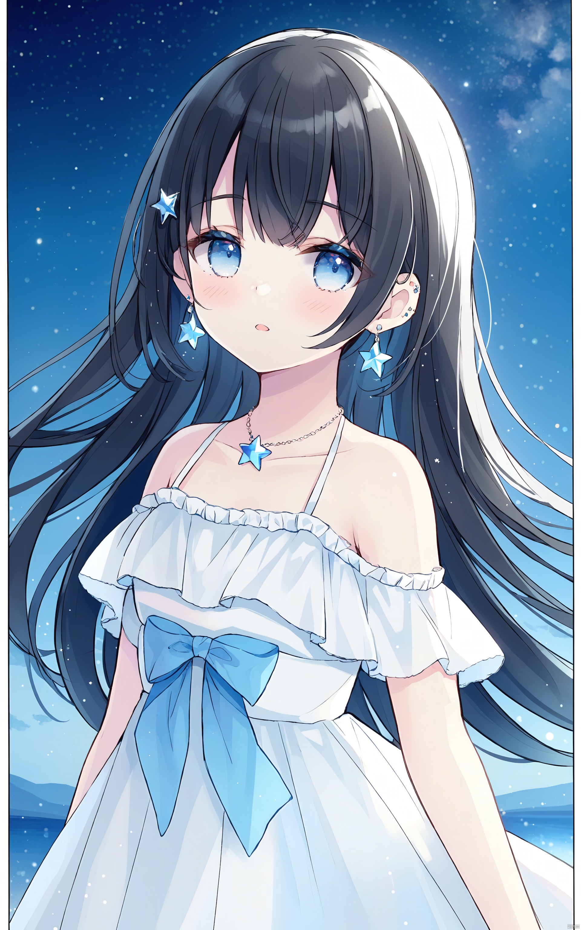 1girl,  solo,  jewelry by 辰星` on Tensor.Art