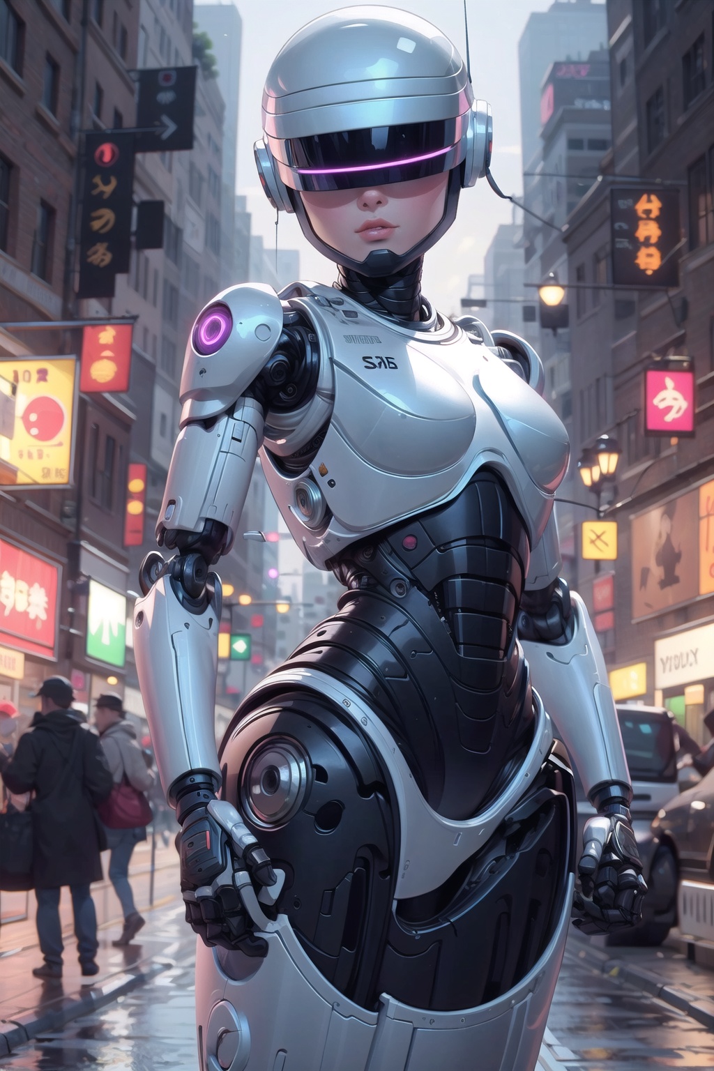 girl,  robot,  RobCp on Tensor.Art