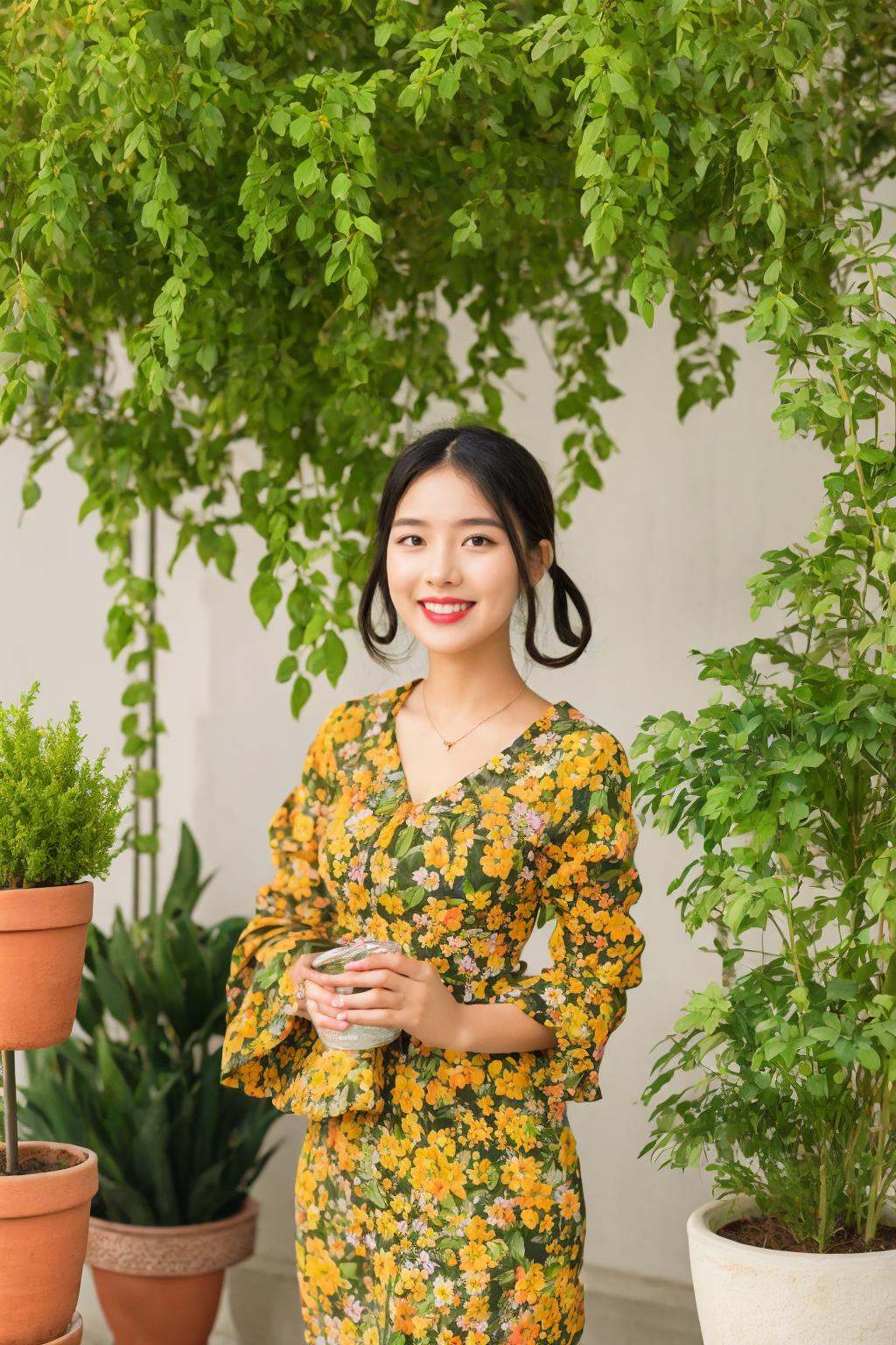 1girl,  solo,  plant on Tensor.Art