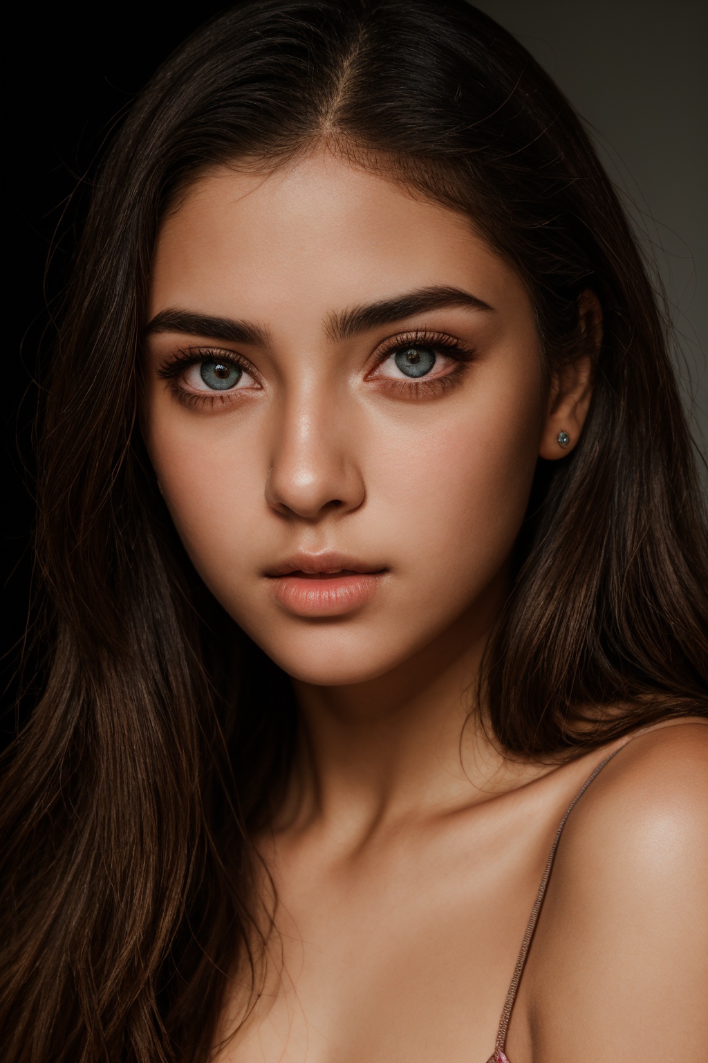 Raw photo of (15 year Beautiful young girl:1.1) (best quality, highres, ultra-detailed:1.2), vibrant colors, glowing dimond, glowing eyes, realistic Raw photo, realistic lighting,   exotic beauty, mesmerizing eyes, girl,most beautiful girl