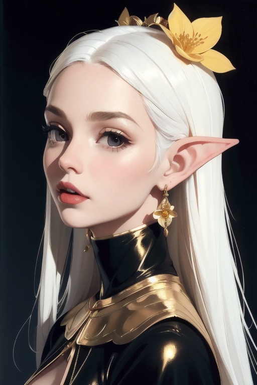 1girl,  Golden flower,  capelet on Tensor.Art